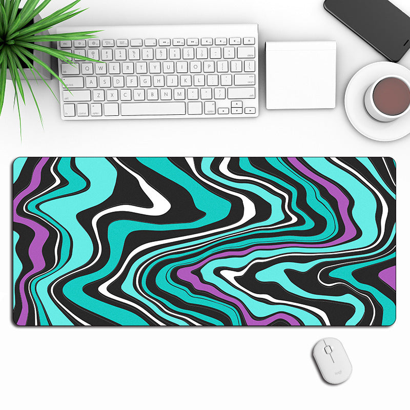 Abstract Gaming Mouse Pad – Large Non-Slip Mousepad with Stitched Edges for Gamers & Office