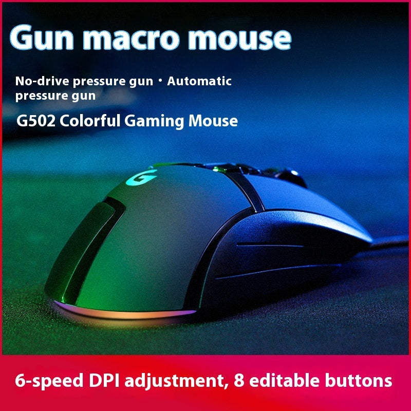 G502 Wired Gaming Mouse – High-Performance Esports Mouse with Precision Sensor & Ergonomic Design