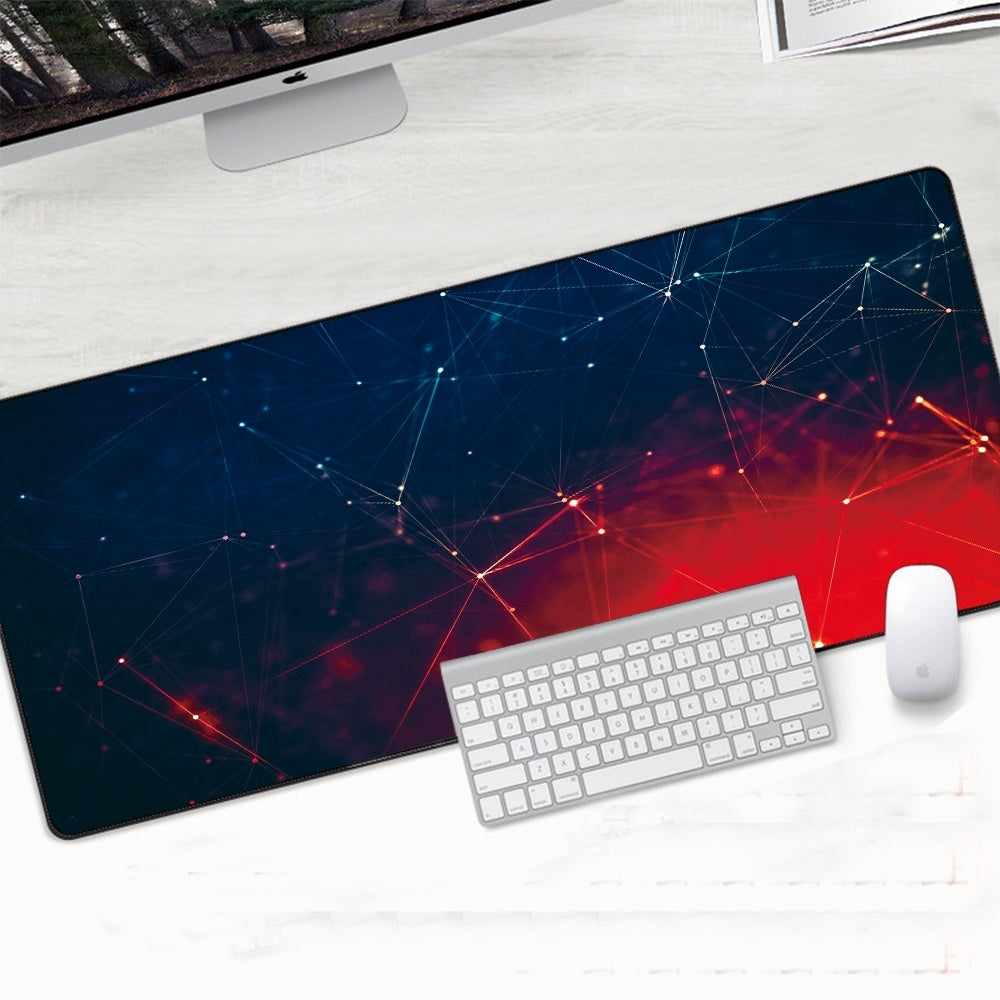 Abstract Gaming Mouse Pad – Large Non-Slip Mousepad with Stitched Edges for Gamers & Office