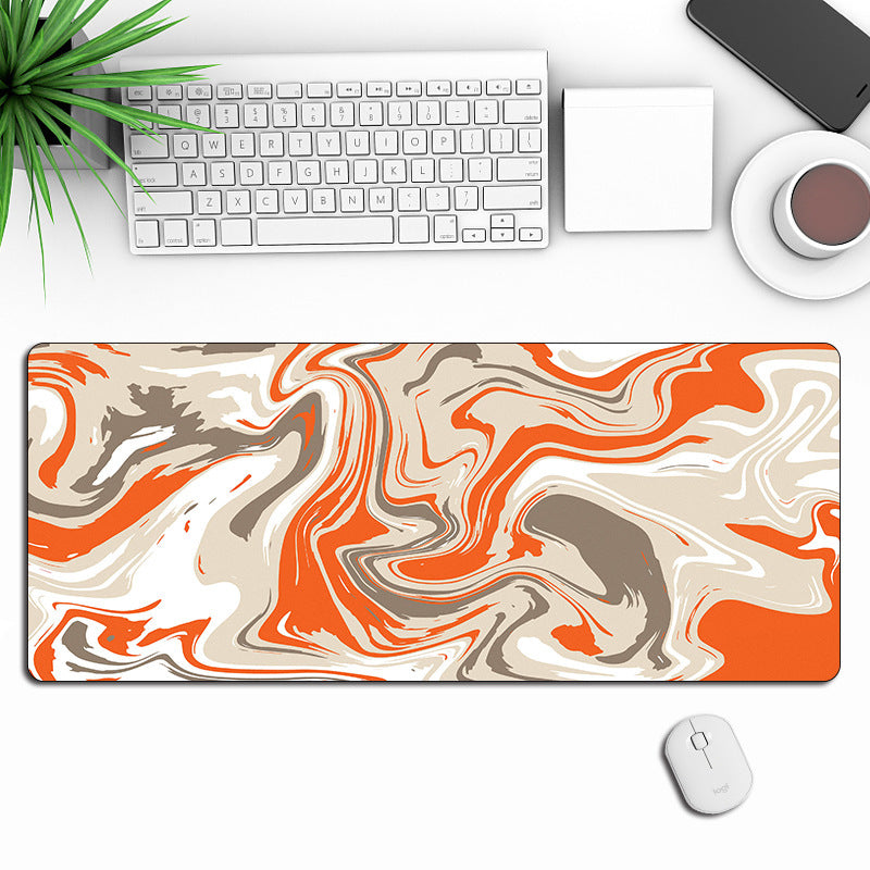 Abstract Gaming Mouse Pad – Large Non-Slip Mousepad with Stitched Edges for Gamers & Office