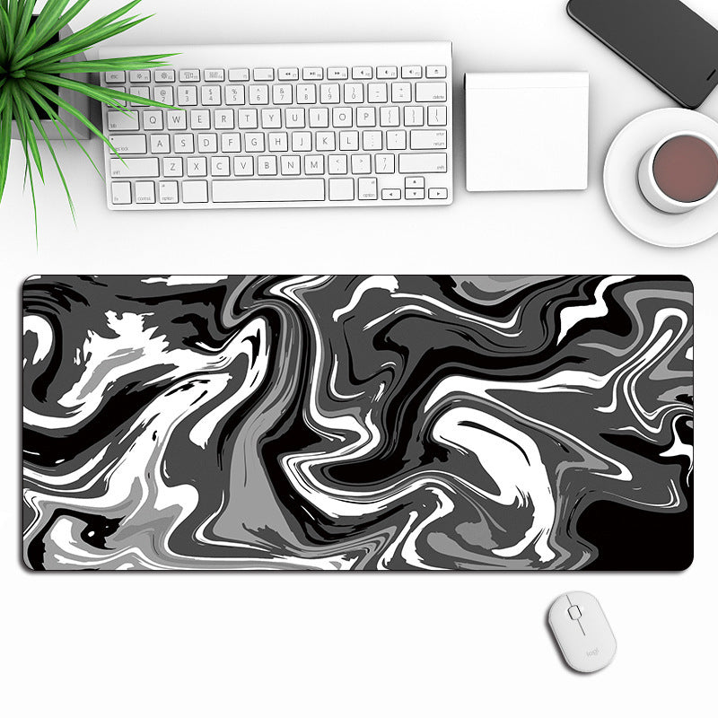 Abstract Gaming Mouse Pad – Large Non-Slip Mousepad with Stitched Edges for Gamers & Office