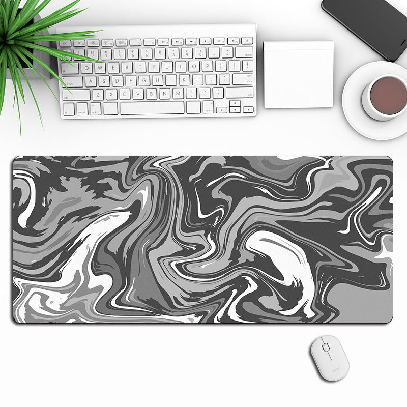 Abstract Gaming Mouse Pad – Large Non-Slip Mousepad with Stitched Edges for Gamers & Office
