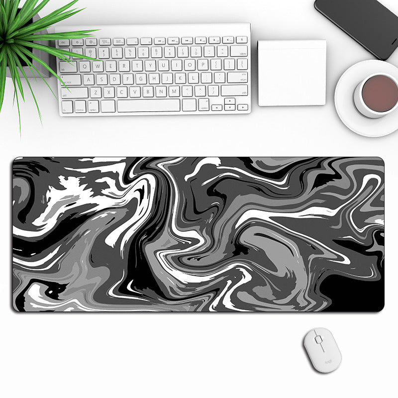 Abstract Gaming Mouse Pad – Large Non-Slip Mousepad with Stitched Edges for Gamers & Office