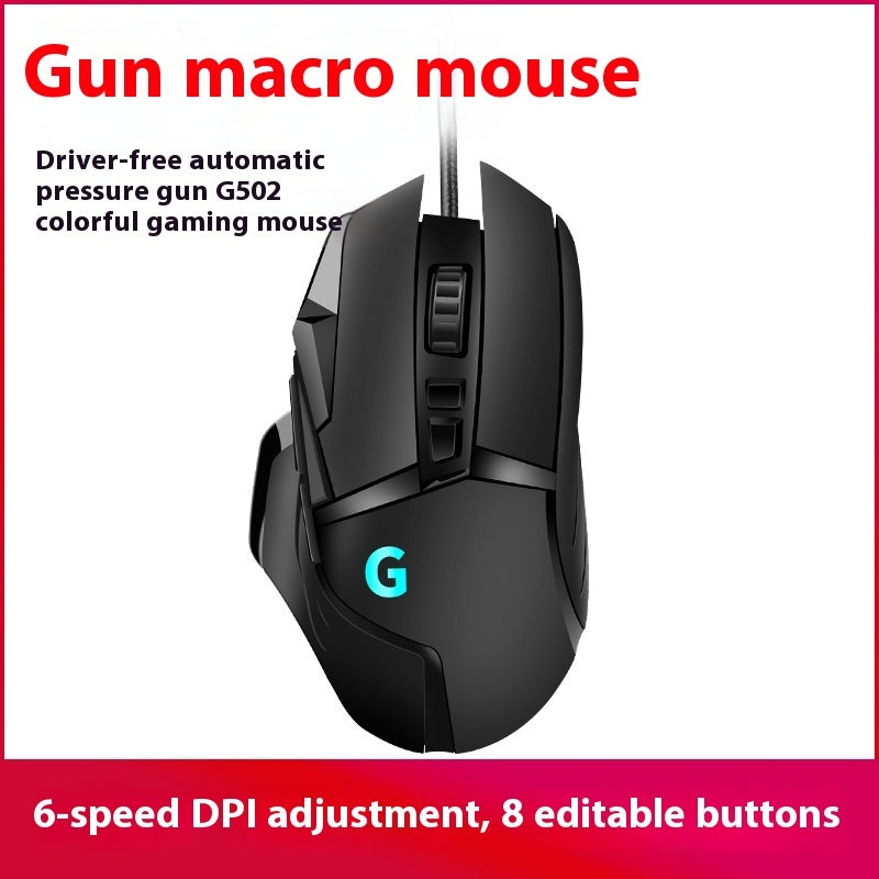 G502 Wired Gaming Mouse – High-Performance Esports Mouse with Precision Sensor & Ergonomic Design