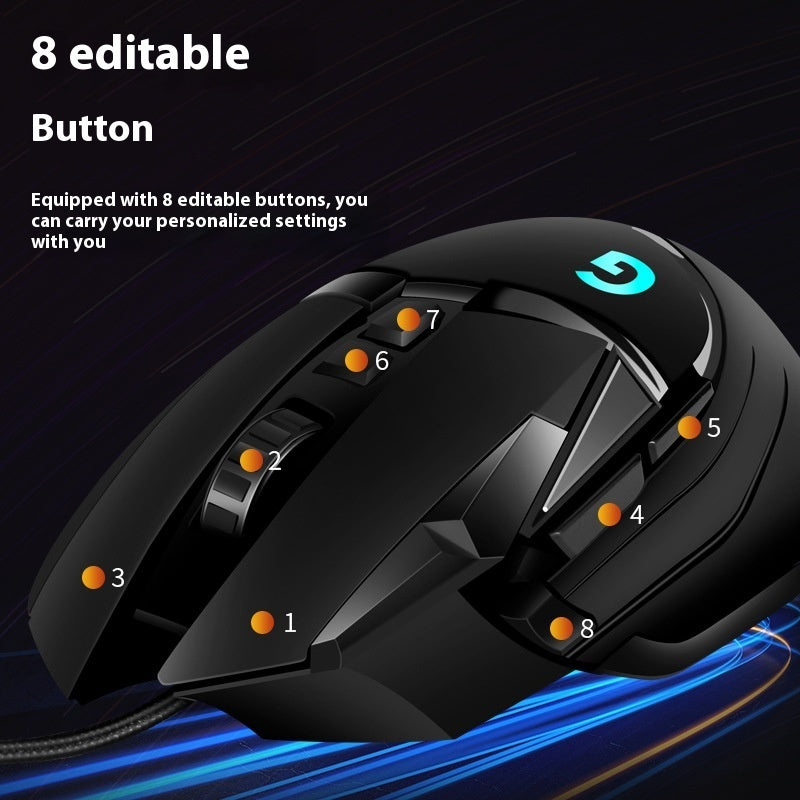 G502 Wired Gaming Mouse – High-Performance Esports Mouse with Precision Sensor & Ergonomic Design